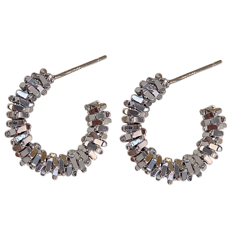 Bông Tai Mạ Bạc Thiết Kế Phong Cách Hàn Quốc Thời Trang Cao Cấp