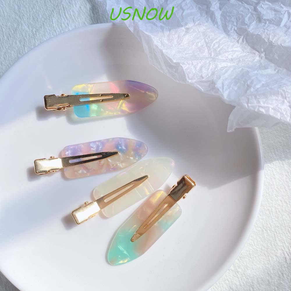 Kẹp Tóc Không Đường May Họa Tiết Da Báo Đơn Giản Phong Cách Hàn Quốc