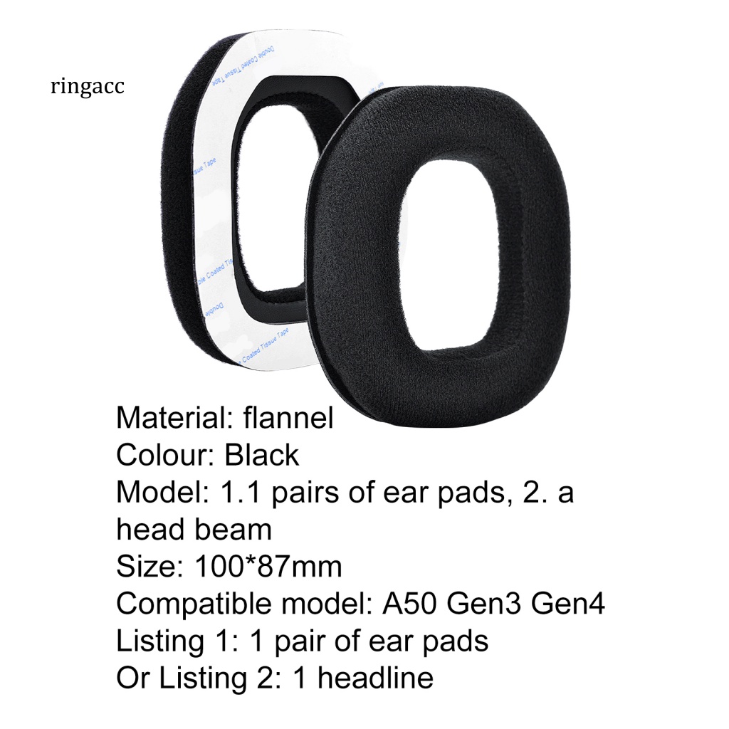 1 Cặp Đệm Tai Nghe Bằng Memory Foam Thay Thế Chống Mài Mòn Cho A50 Gen3 / Gen4