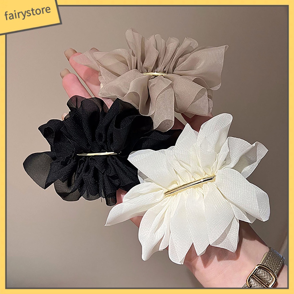 Kẹp Tóc Hình Hoa Lớn Không Trơn Cho Bé Gái