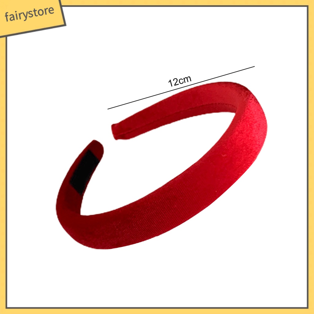 Băng Đô Bện Sợi Co Giãn Chống Trượt Màu Trơn Phong Cách Năm Mới Cho Nữ