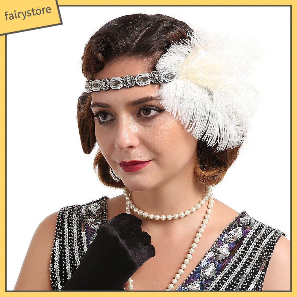 Băng Đô Cài Tóc Hình Chim Công Đính Đá Nhân Tạo Thời Trang