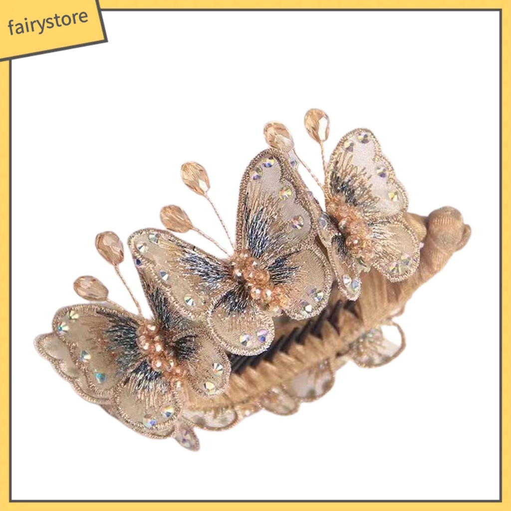 Kẹp Tóc Đuôi Ngựa Đính Đá Thủ Công Thời Trang