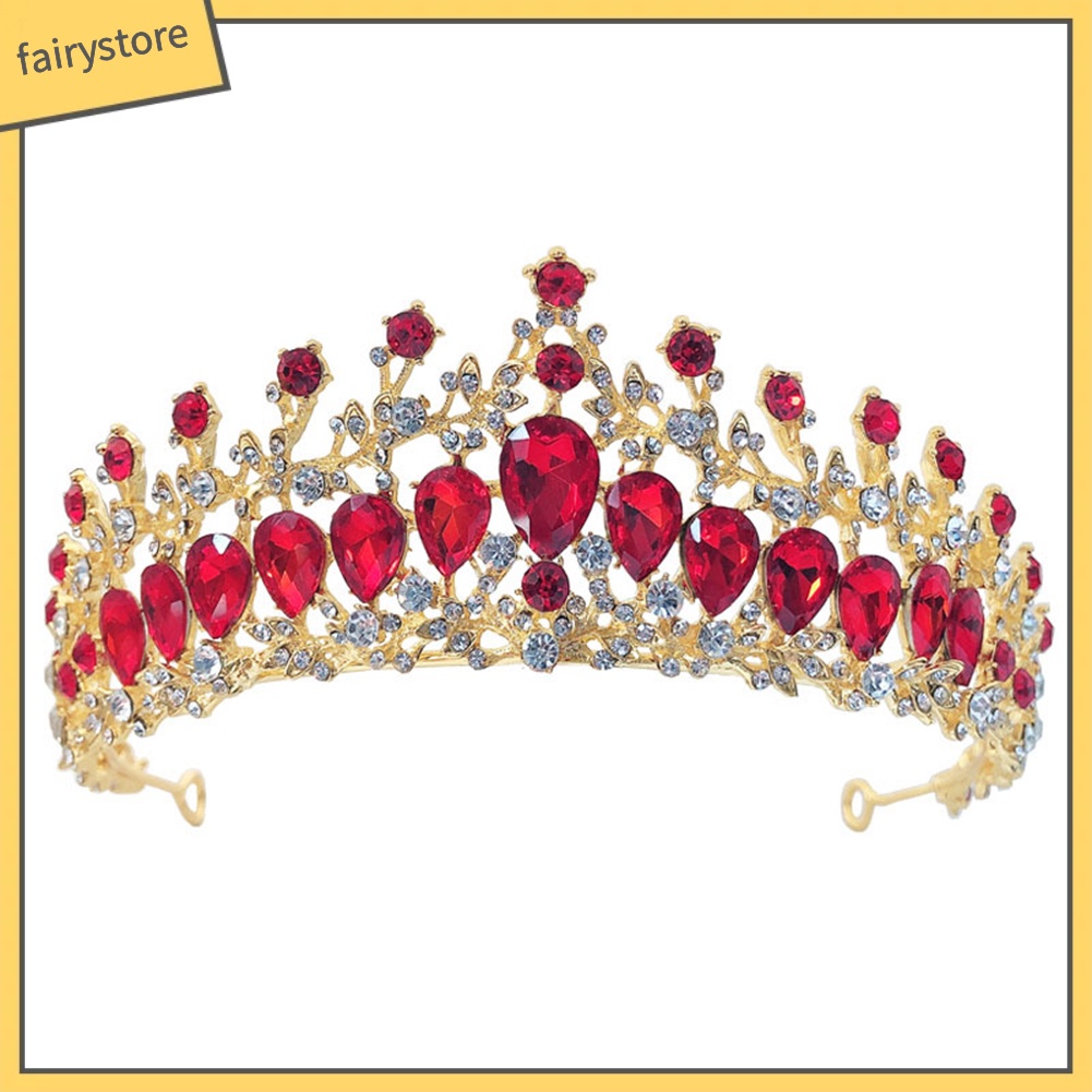 Cài Tóc Hình Vương Miện Đính Đá Sang Trọng Cho Cô Dâu