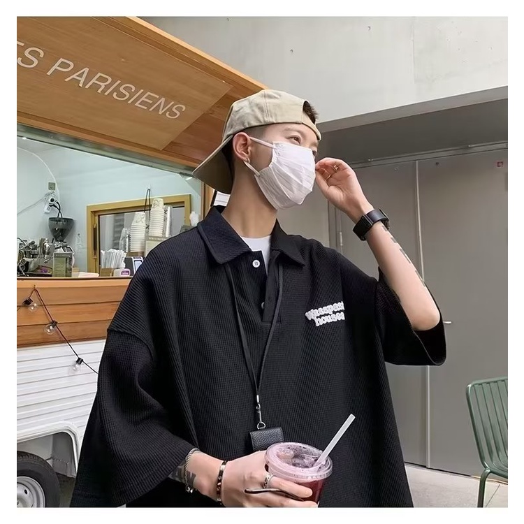 Áo Thun POLO Tay Ngắn Màu Trơn Phong Cách Thời Trang Mới Mùa Hè Cho Nam Giới