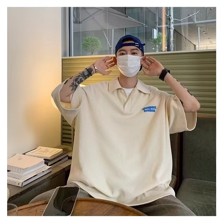 Áo Thun POLO Tay Ngắn Màu Trơn Phong Cách Thời Trang Mới Mùa Hè Cho Nam Giới