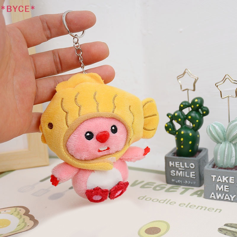 Móc Khóa Hình Thú Nhồi Bông Đội Nón Tháo Rời Được Dễ Thương Mới