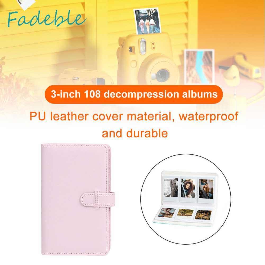 Album Ảnh 108 Tấm Thẻ Màu Xanh Lá / Hồng Dung Tích Lớn