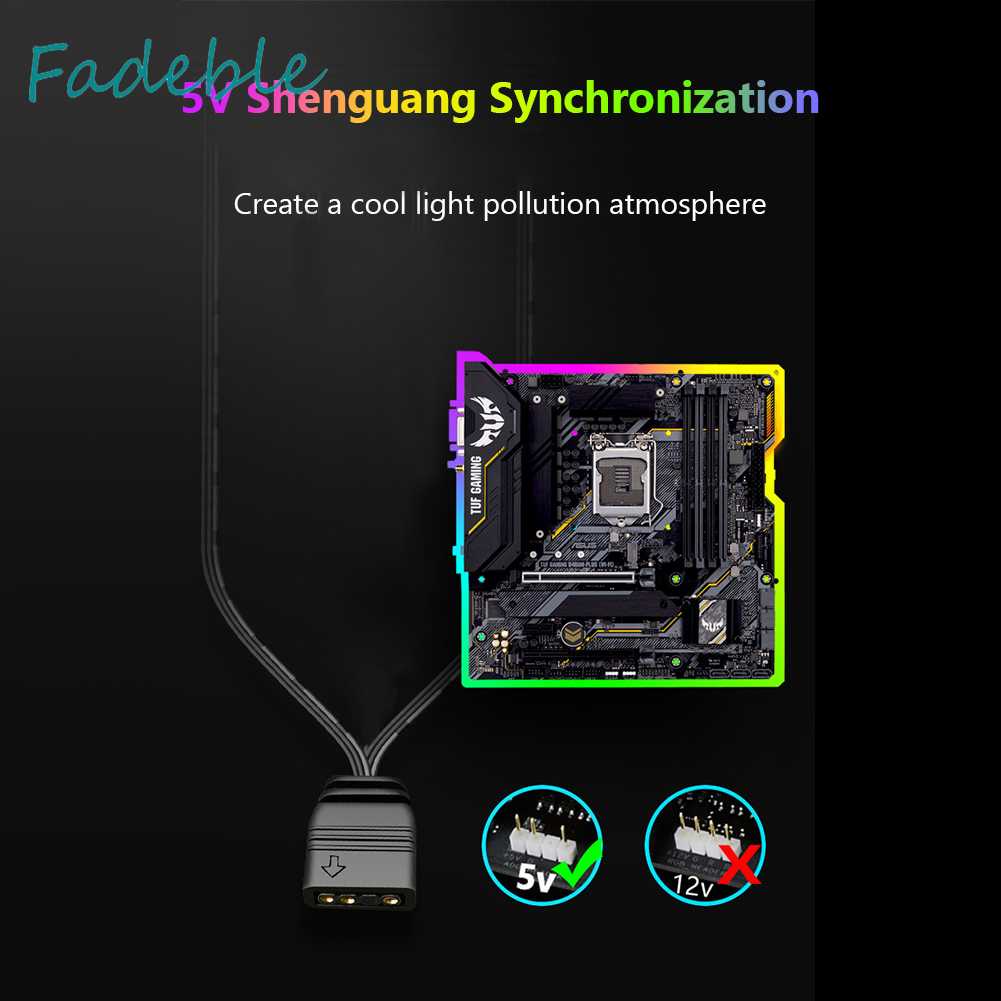 Dây Cáp Chia Cổng Quạt 5V 3Pin Cho Bo Mạch Chủ