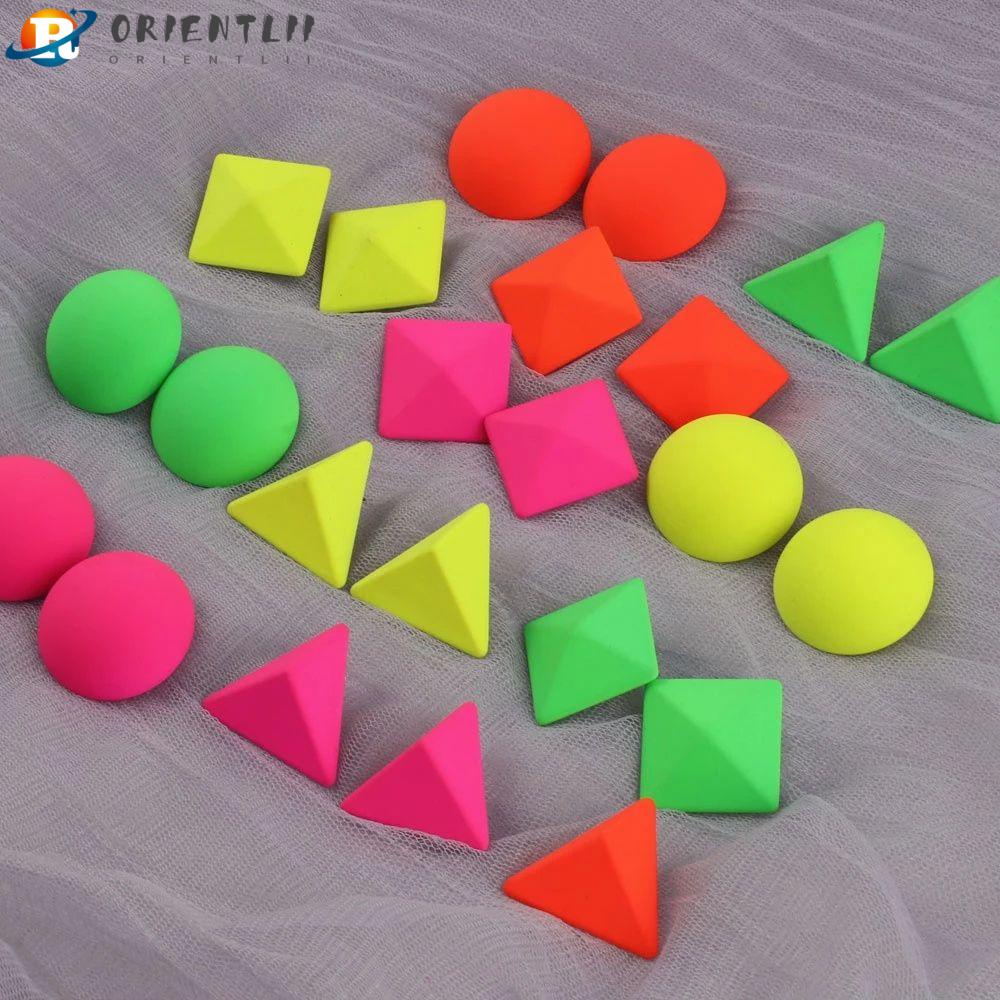 Khuyên Tai Hình Học Tròn Tam Giác Trang Sức Maw