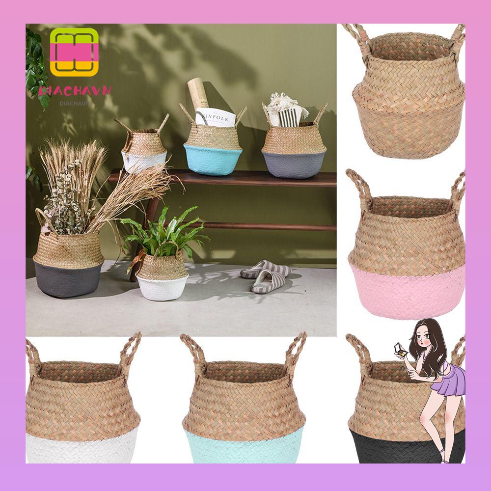 1 Giỏ Trồng Cây Handmade Có Thể Gấp Gọn Trang Trí Nhà Cửa