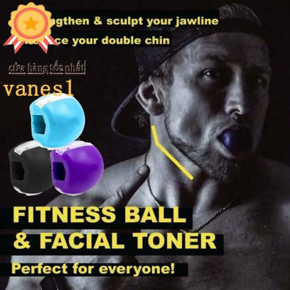 Dụng Cụ Tập Nhai VANES1 Bằng Silicone Cấp Thực Phẩm Chống Chảy Xệ Kèm Dây Đeo Tiện Dụng