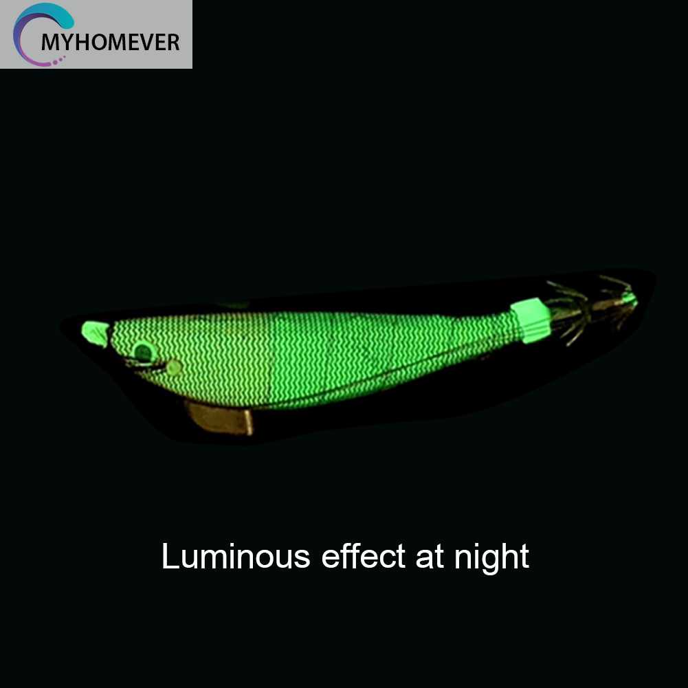 Mồi Câu Cá Giả Hình Tôm Bằng Gỗ Phát Quang Kích Thước 100mm 12g