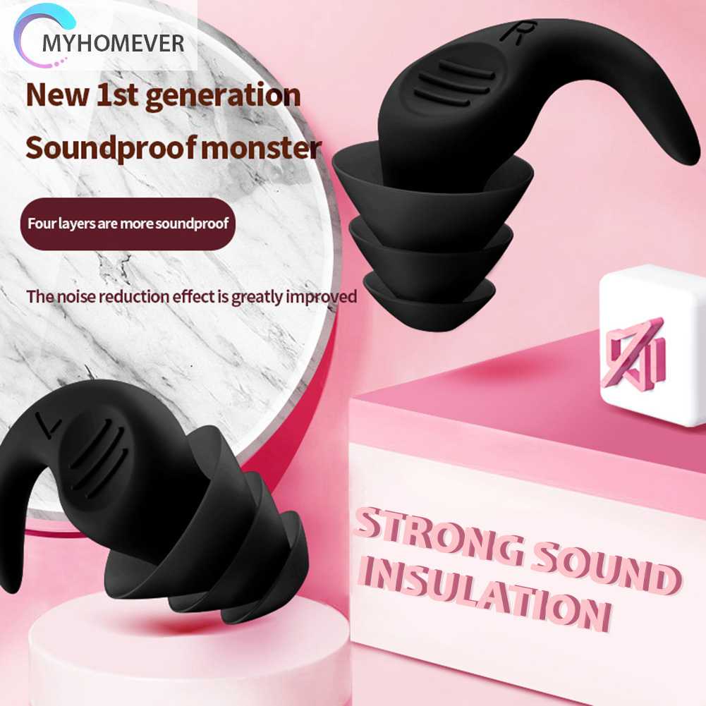 1 Cặp Nút Bịt Tai Bằng Silicone Khi Bơi Lội