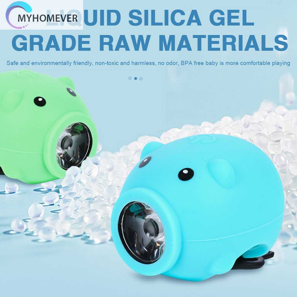 Đèn Chiếu Sáng Phía Trước 3 Chế Độ Hình Chú Heo Hoạt Hình Trang Trí Xe C