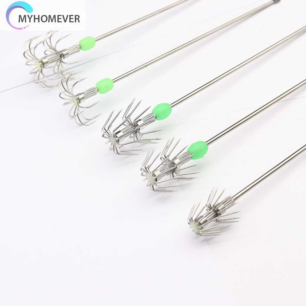 Bộ 10 Chiếc Móc Câu Hình Con Mực Phát Sáng Trong Bóng Tối