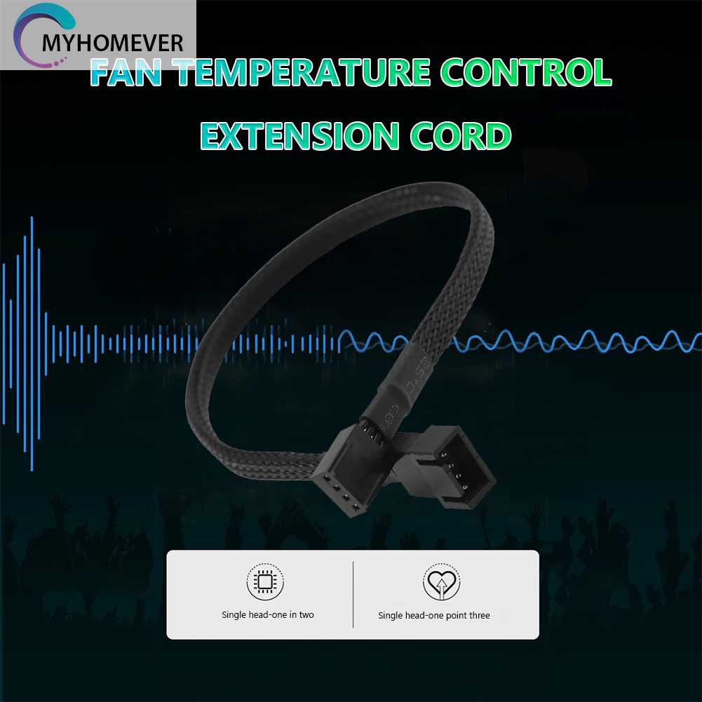 Cáp Nối Dài Quạt Tản Nhiệt CPU Máy Tính PC / Vỏ Sò 30cm 4 Pin