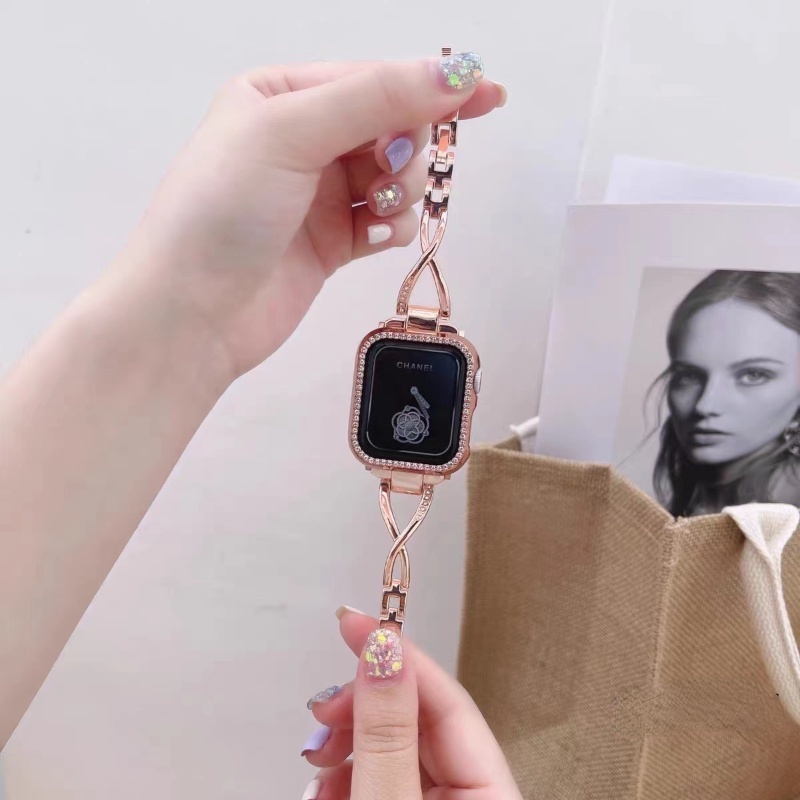 Dây Đeo Inox Thời Trang Cho Đồng Hồ Thông Minh Apple Watch Series 8 7 6 SE 5 4 3 49mm 42mm 44mm 38mm 40mm 41mm 45mm