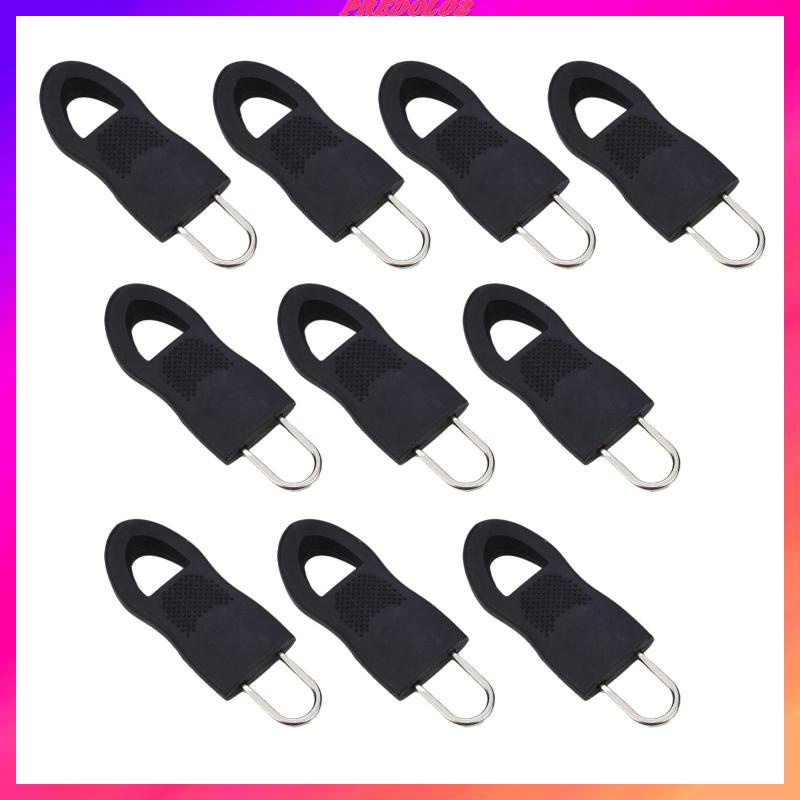 Set 10 Dây Kéo Khóa Zip Có Thể Tháo Rời Màu Đen 3.4x1.4cm 2