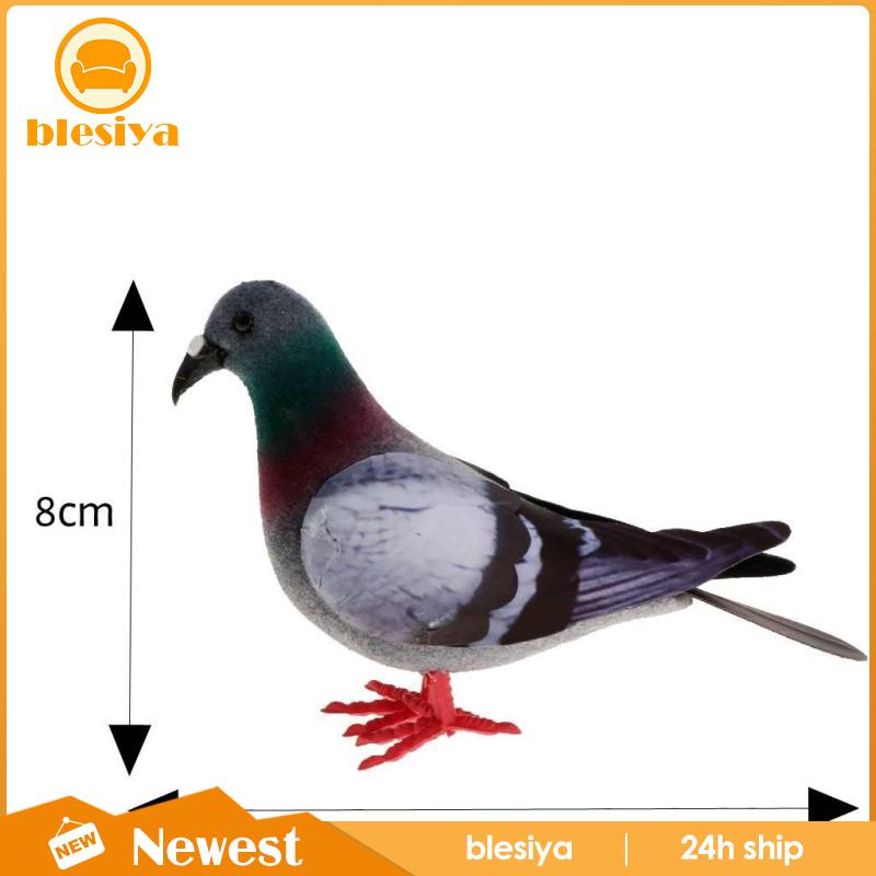 Bộ 2 Chú Chim Bồ Câu Giả Bằng Xốp Dùng Trang Trí Nhà Cửa