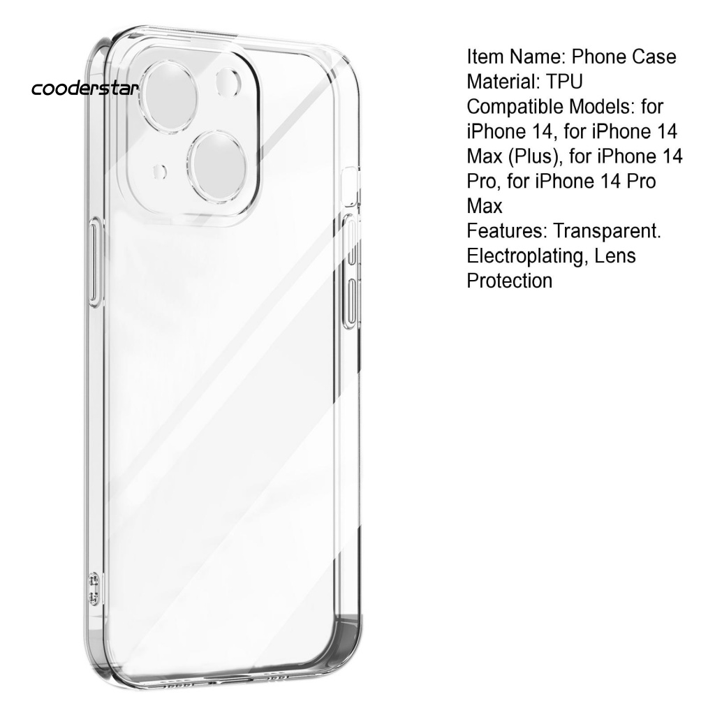 Ốp Điện Thoại Trong Suốt Chống Sốc Cho iPhone 14 / Plus / Pro / Pro Max