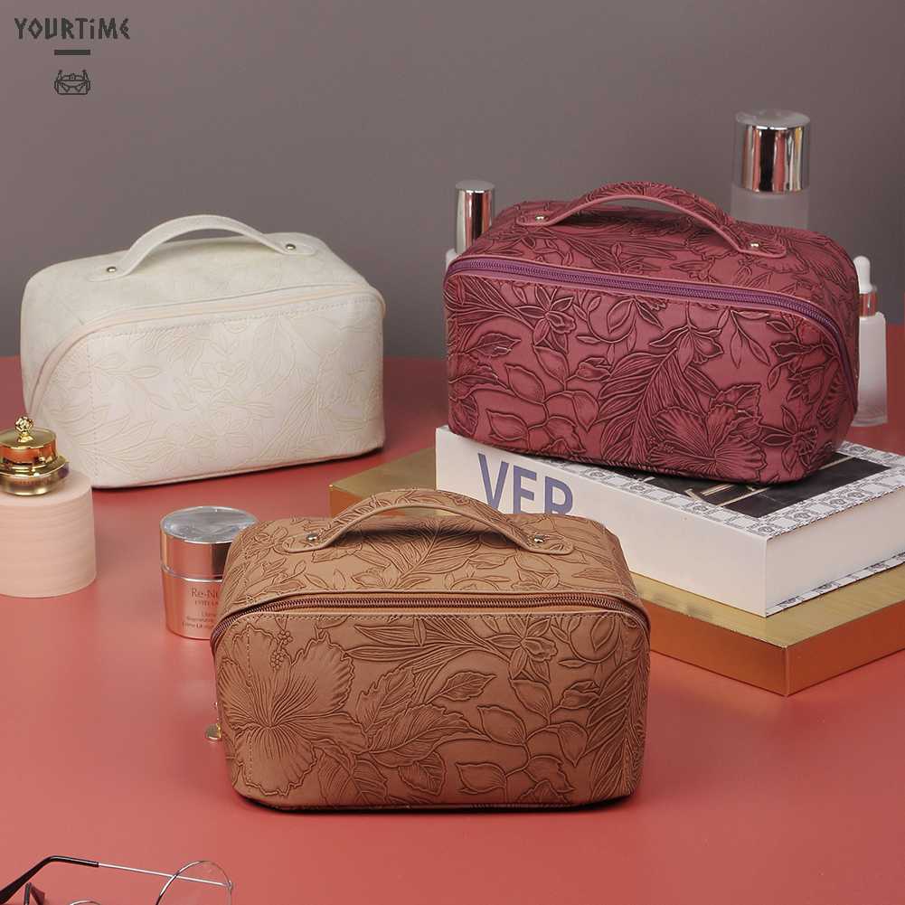 Túi Da PU Đựng Đồ Trang Điểm Tiện Lợi Khi Đi Du Lịch