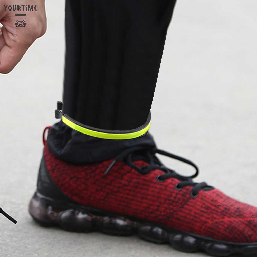 2 Dây Đai Phản Quang Đeo Mắt Cá Chân Có Thể Điều Chỉnh Cho Đạp Xe Ban Đêm