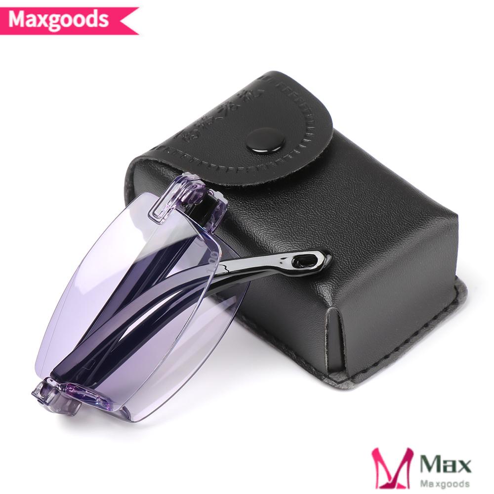 Kính Đọc Sách Chống Tia UV Ánh Sáng Xanh Dạng Gập Siêu Nhẹ Nhỏ Gọn Unisex