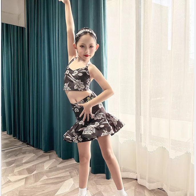 Đầm Khiêu Vũ Nhảy Latin Chuyên Nghiệp Thời Trang Mùa Hè Cho Bé Gái