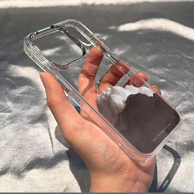 ✅Ốp Điện Thoại Dẻo Họa Tiết Đám Mây Chống Sốc Cho Iphone12In Style / Apple 11plus7 max 14pro138 FTD9