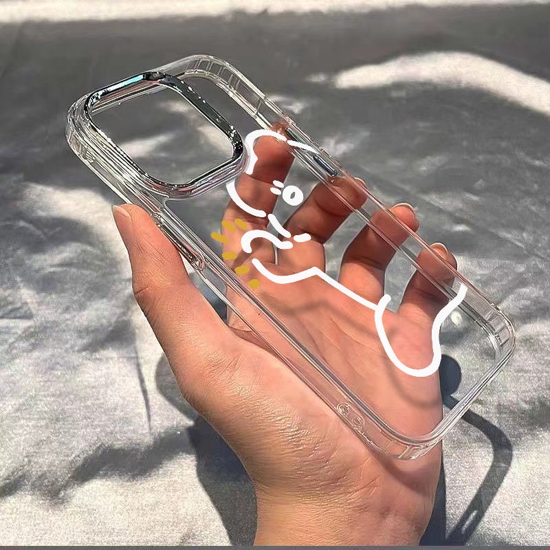 ✅Ốp Điện Thoại Mềm Chống Sốc In Hình Gấu Mập Cho Iphone 11 max13 12Plus 8 14pro 7