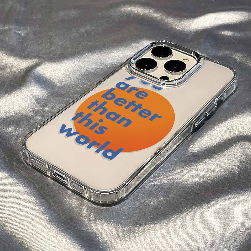 ✅Ốp Điện Thoại Dẻo Họa Tiết Mặt Trời / Mặt Trăng Dễ Thương Chống Sốc Cho iPhone12plus Tonghui 7max 11 / 14pro 13