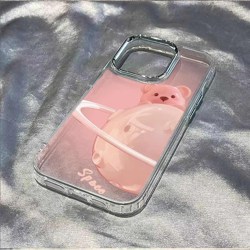 ✅Ốp Điện Thoại Mềm Hình Gấu Và Hành Tinh Cho Apple iPhone max814pro plus7 7 814Pro121311Chống Sốc Đơn Giản / T6Tii T6TI