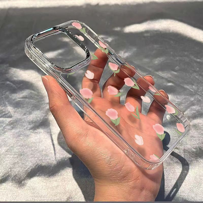 ✅Ốp Điện Thoại Mềm Chống Sốc In Hình Hoa Tulip Cho Iphone Plus11In Style / iPhone12 Apple 7max13 14pro8
