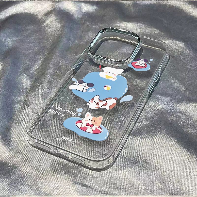 ✅Ốp Điện Thoại Dẻo Họa Tiết Chú Chó Dễ Thương Chống Sốc Cho Apple iPhone12max 13 / 11 8plus14pro 12Max Play 7 8KFL