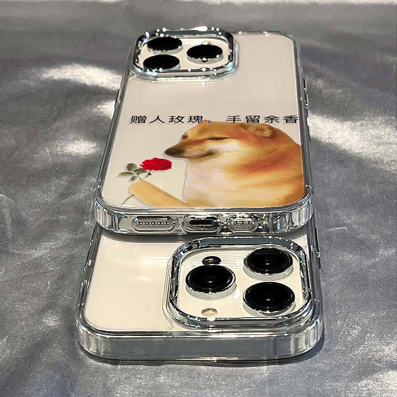 ✅Ốp Điện Thoại Mềm Chống Sốc Họa Tiết Hoa Hồng Cho Iphone 714pro 12 13max / 8In Apple 11 xs