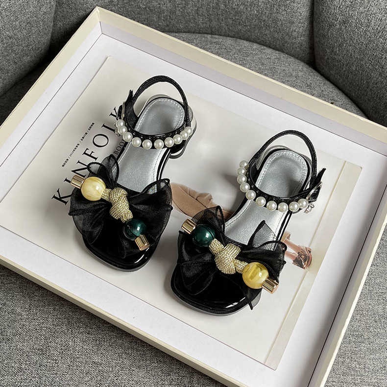 Giày Sandal Công Chúa Đế Mềm Chống Trượt Mùa Hè 2023 Phong Cách Hàn Quốc Cho Bé Gái