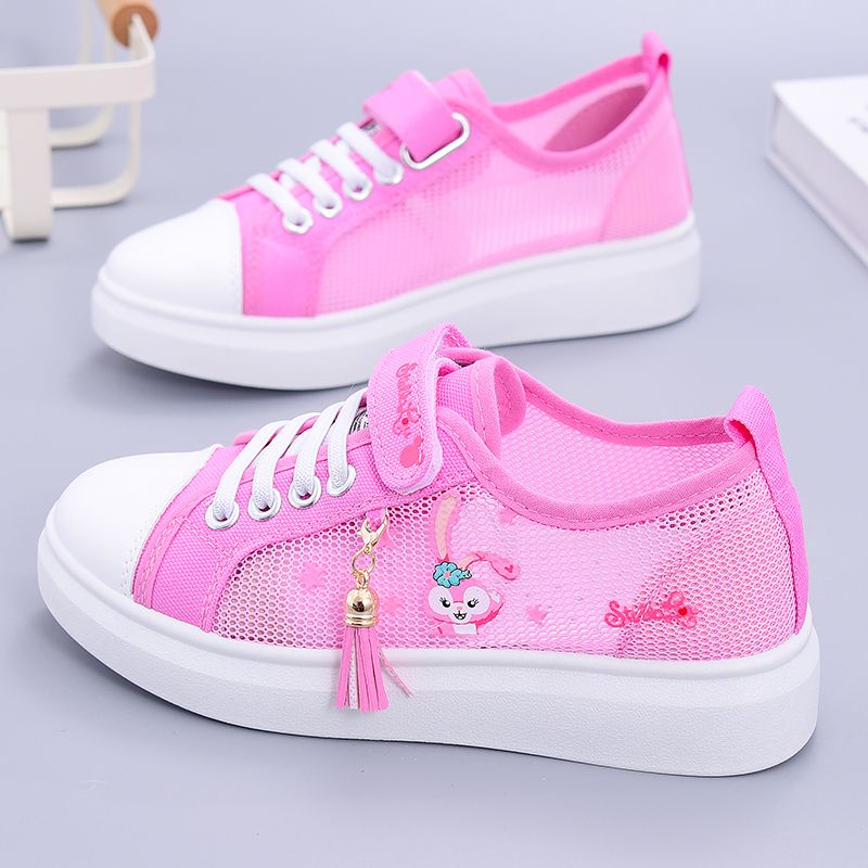 Giày Thể Thao Vải Canvas Phối Lưới Thoáng Khí Phong Cách Mới 2023 BG72 Cho Bé Gái