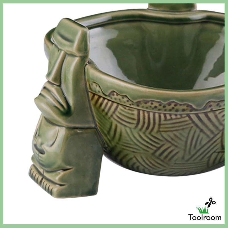 Cốc Uống Nước Bằng Sứ 1000ml Chủ Đề Tiki Sáng Tạo