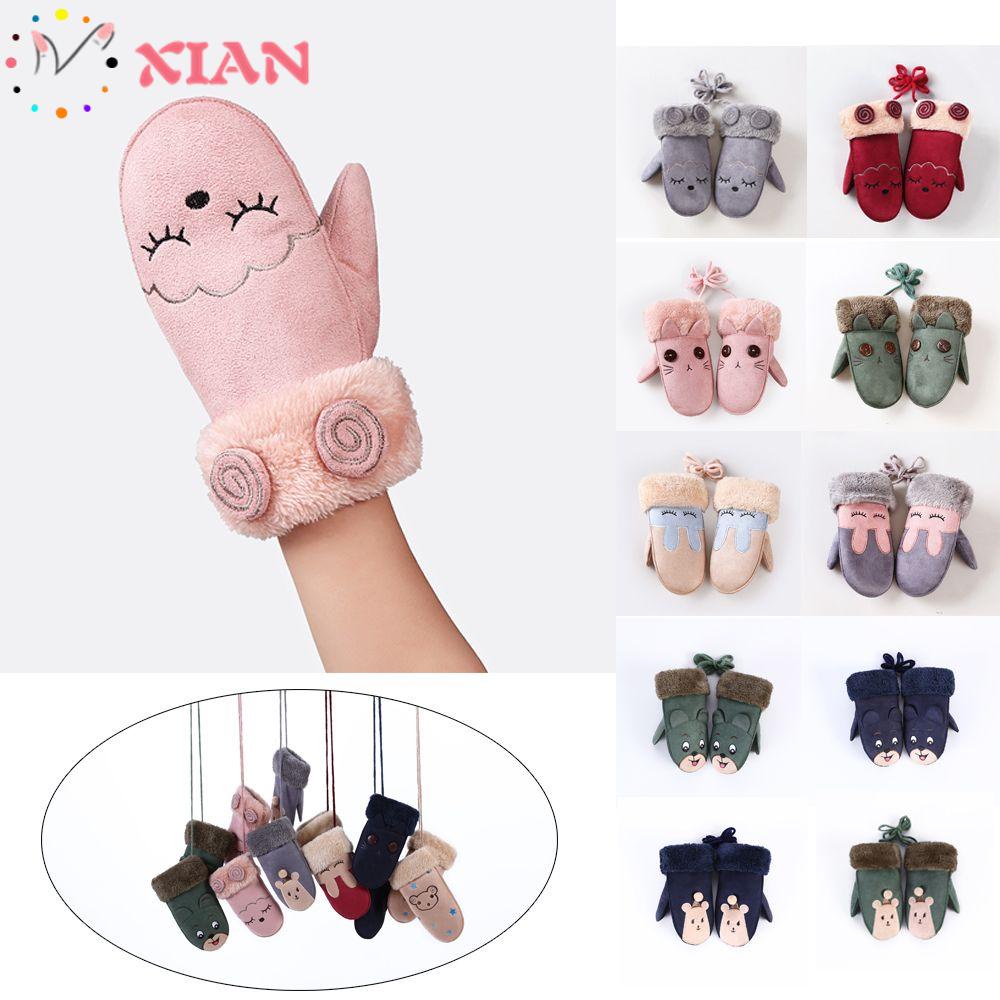 Găng Tay Dày Dặn Kiểu Hoạt Hình Động Vật Dễ Thương Cho Bé