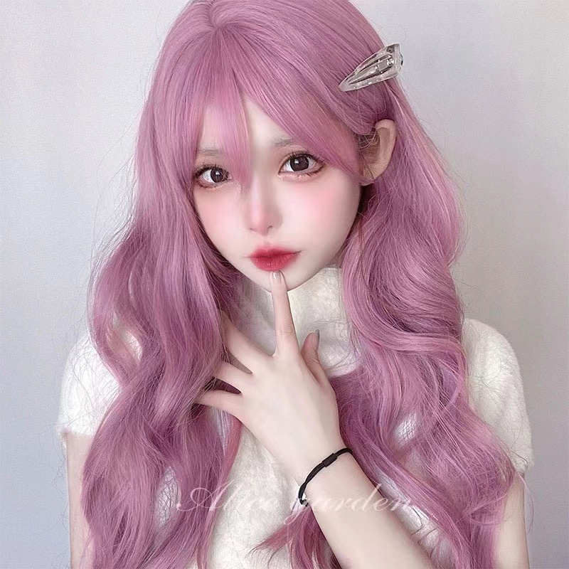 Bộ Tóc Giả Xoăn Dài 65cm Màu Đỏ Cosplay Công Chúa Disney
