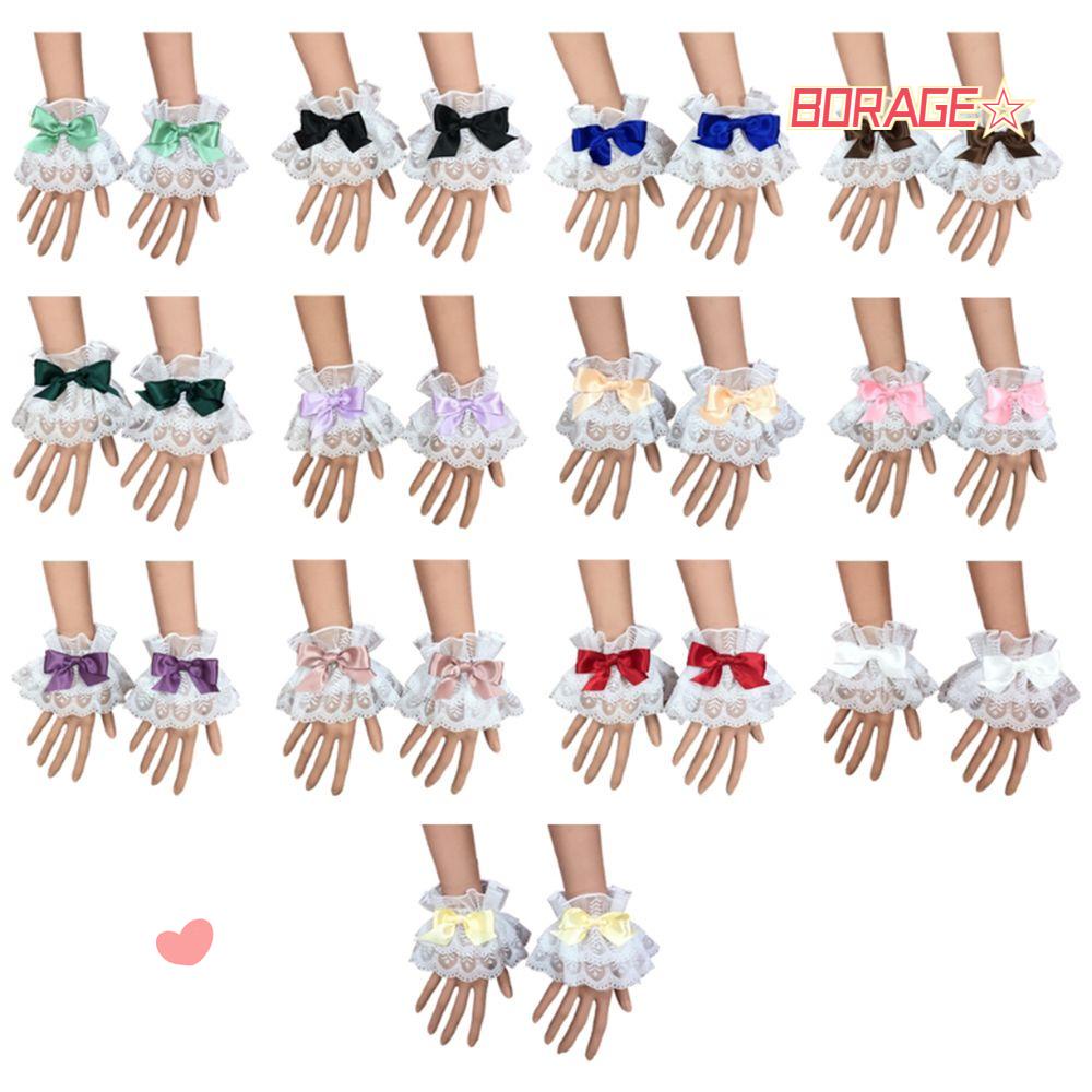 Găng Tay Đính Nơ Nhiều Màu Phong Cách Lolita