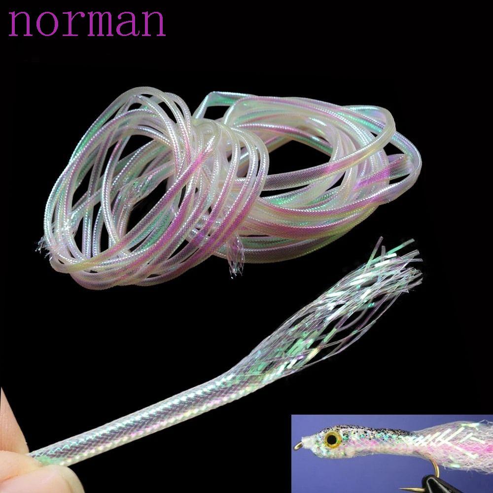 Mồi Câu Cá Giả Dạng Ống Bện Màu Trắng Dài 1M 6mm 8mm