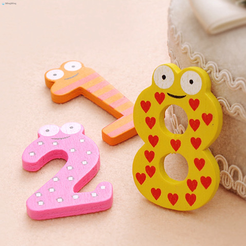 Bộ Đồ Chơi Nam Châm Bằng Gỗ Hình Chữ Số Cho Bé