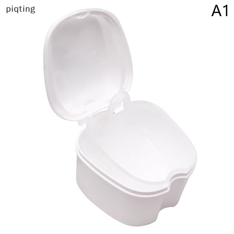1 Hộp Đựng Đồ Chăm Sóc Răng Giả Kèm Lưới Treo Tiện Dụng
