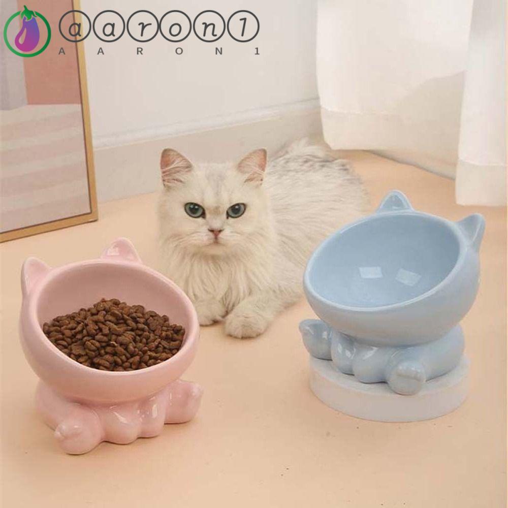 Tô Đựng Thức Ăn / Nước Uống Bằng Gốm Sứ Dễ Thương Dành Cho Mèo Cưng AARON1