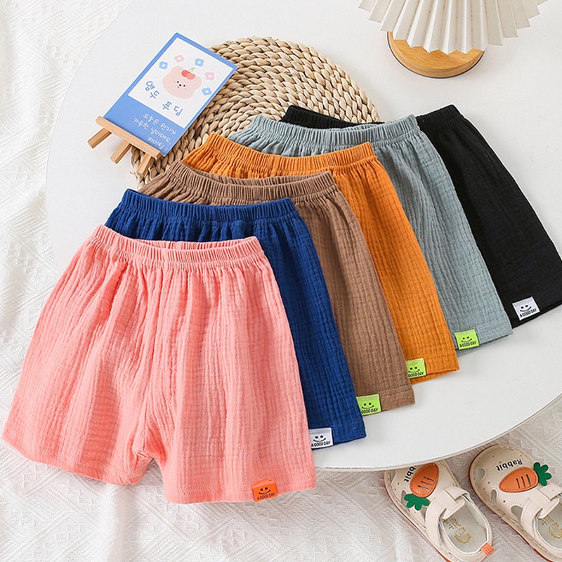 Quần short AMILA cotton mỏng thời trang mùa hè cho bé trai và bé gái