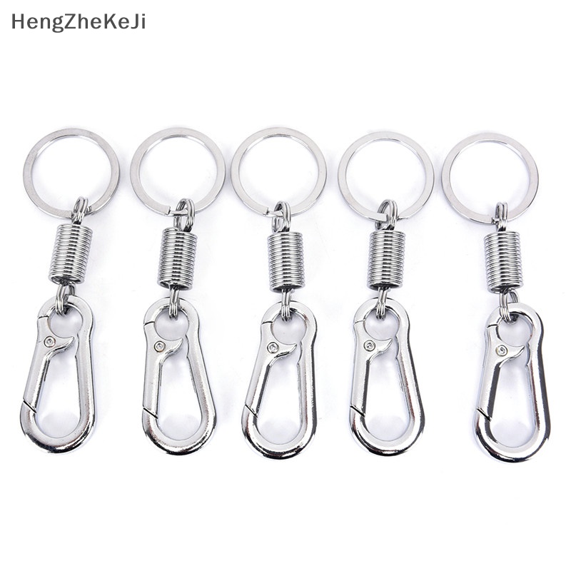 Set 2 Móc Khóa Dây Thắt Lưng Bằng Thép Không Gỉ Có Thể Thu Gọn HengZheKeJi