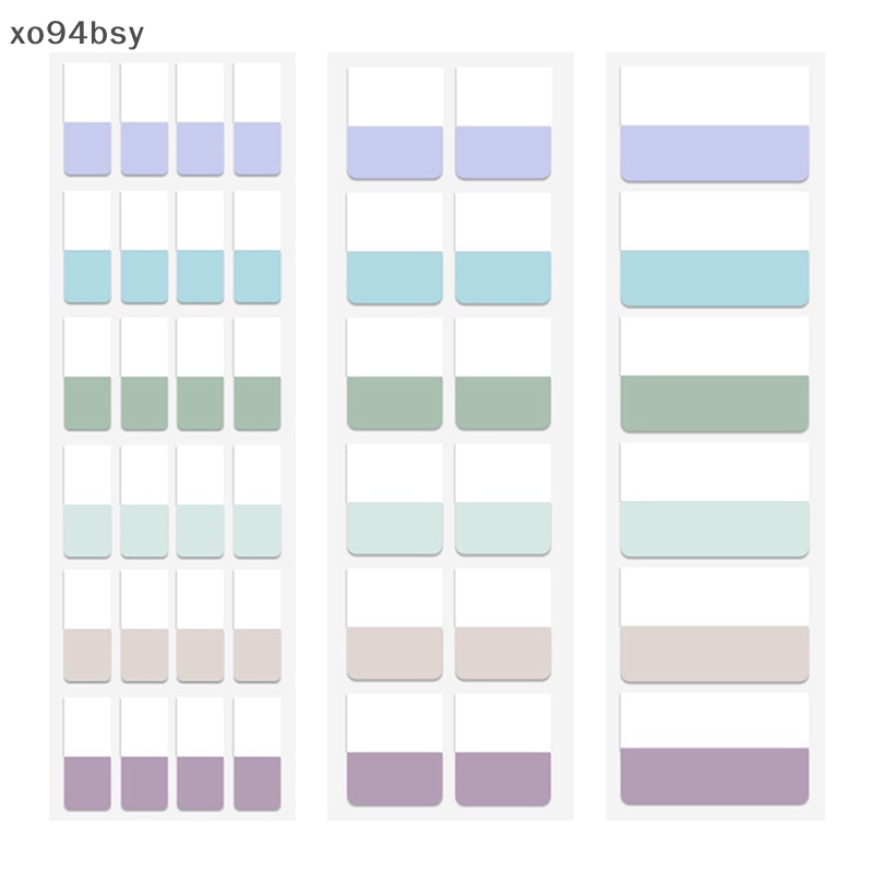 Xo94bsy Set 240 Thẻ Ghi Chú Đánh Dấu Trang Sách Nhiều Màu Có Thể Tháo Rời vn