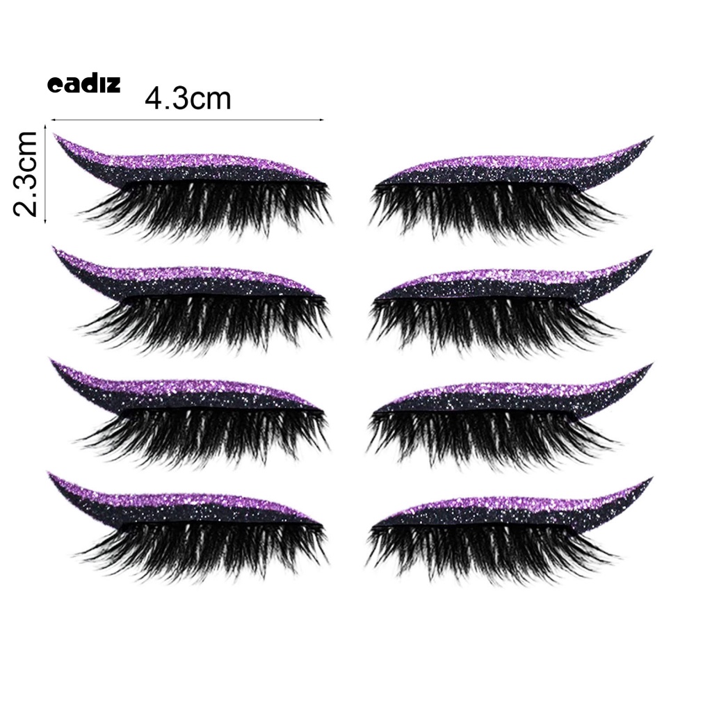 Set 4 Cặp Lông Mi Giả 2 Trong 1 Có Thể Tái Sử Dụng